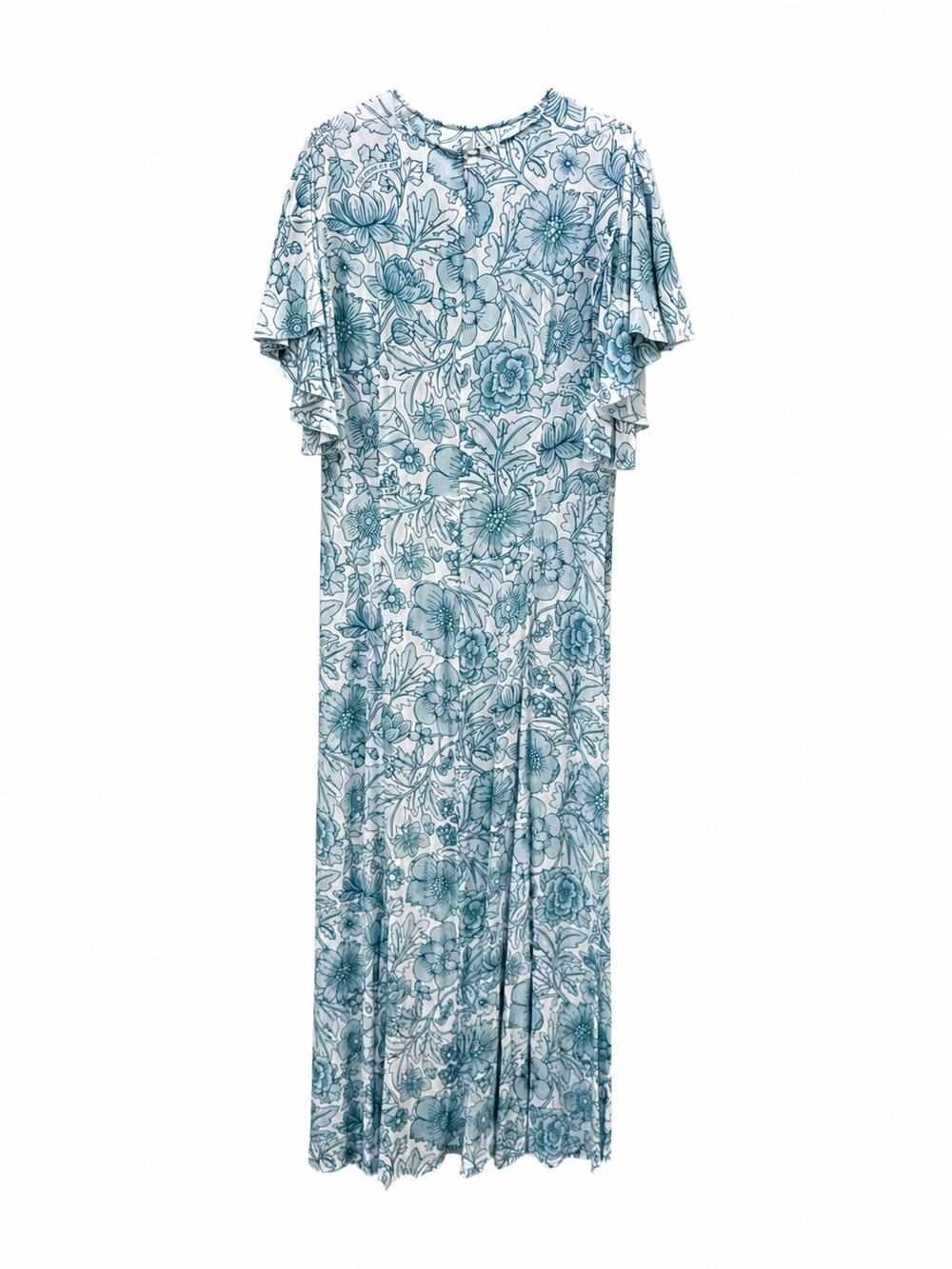 The Vampire's Wife Blue Floral Maxi Dress